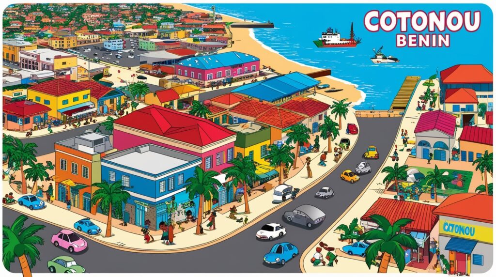 la ville de Cotonou vue du ciel